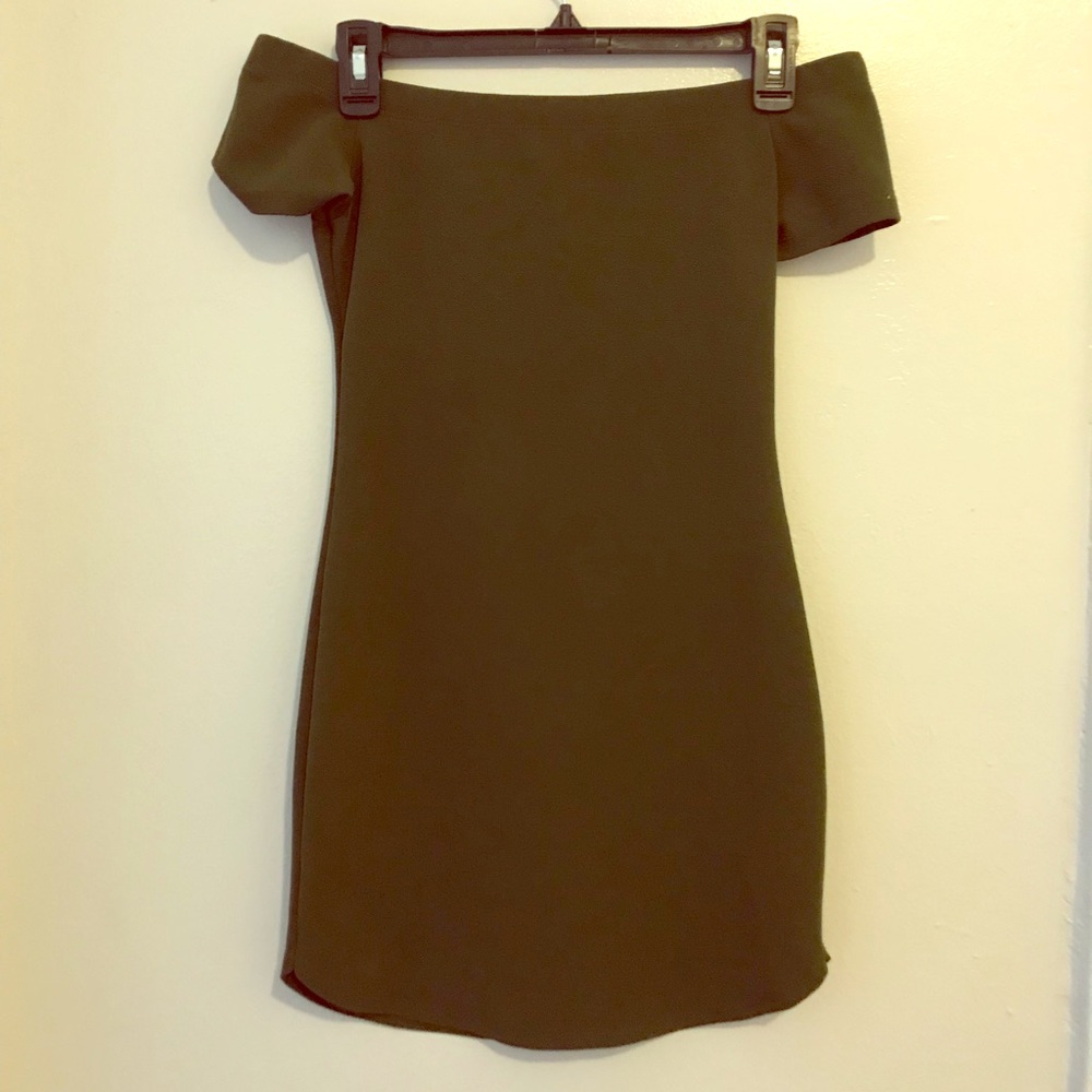 Off the shoulder mini dress